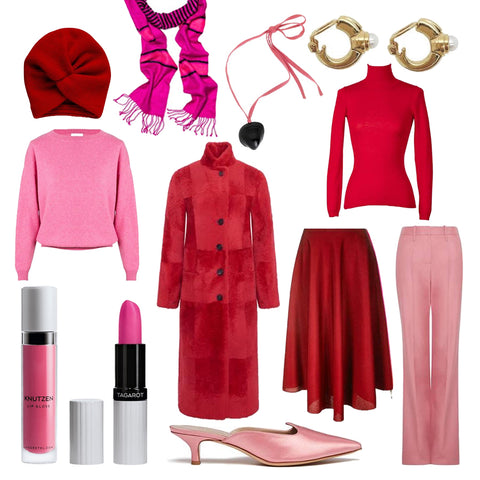 Faire Mode in Pink und Rot