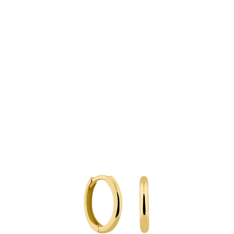 14K RECYCLED YELLOW GOLD MINI HOOPS
