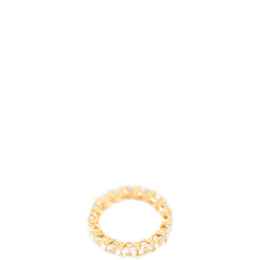 VIERI FINE JEWELLERY Ring ,18 Karat recyceltes Roségold, mit einzigartigen VIERI-Touch gefertigt, mit leuchtenden Saphiren besetzt, 4 mm breites Ringband, fair, nachhaltig