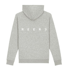 REER3 Hoodie in Grau für Damen und Herren, fair, vegan, unisex, eco-friendly, organic, recycled - the wearness online-shop 