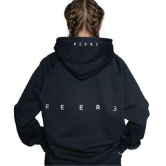 REER3 Hoodie in Blau für Damen und Herren, fair, vegan, unisex, eco-friendly, organic, recycled - the wearness online-shop 