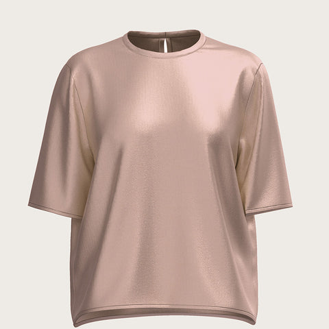 LA BANDE BERLIN Rosa Seiden T-Shirt, Damenoberteile, Nachhaltig, Fair trade