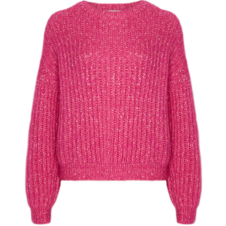 MALAIKARAISS Mohair jumper in pink, Sweater, Strickpullover, Lockerer Wollpullover, Womenswear, Fair trade, Fair fashion, Eco-friendly, Handmade, Handcrafted, Female Empowerment - shop now - the wearness online-shop - SUSTAINABLE & ETHICAL LUXURY FASHION