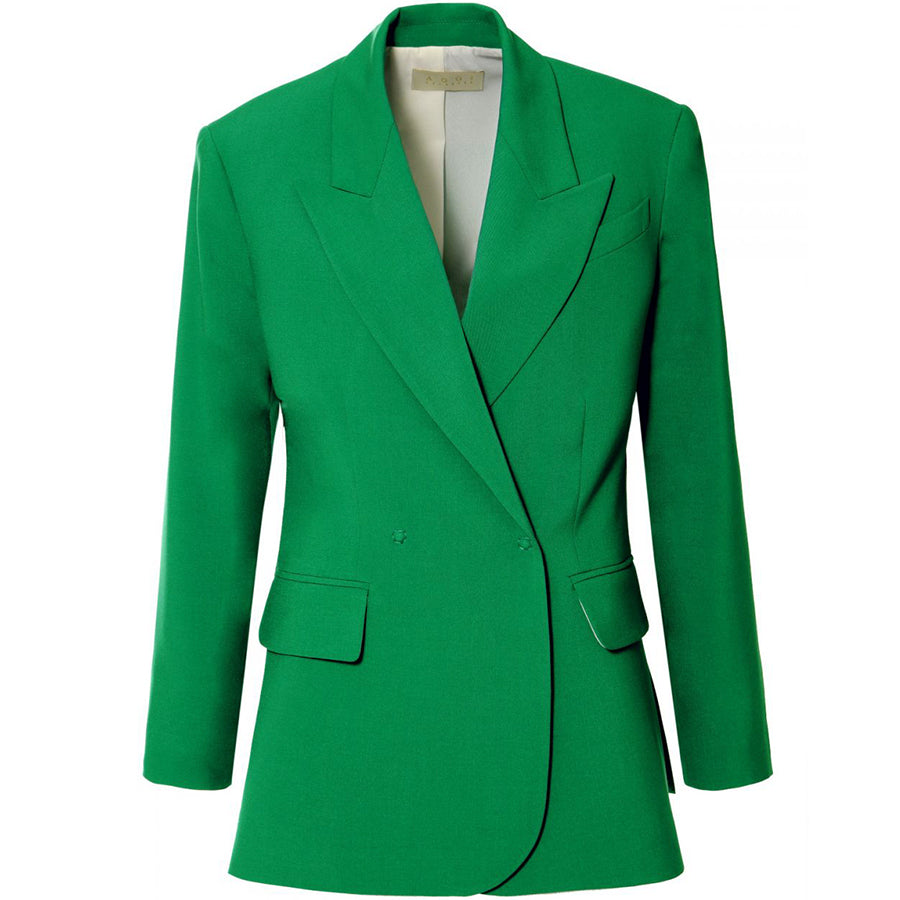 AGGI Oversized grüner Blazer für Frauen | Jacke, fair, made in Europe, handgefertigt