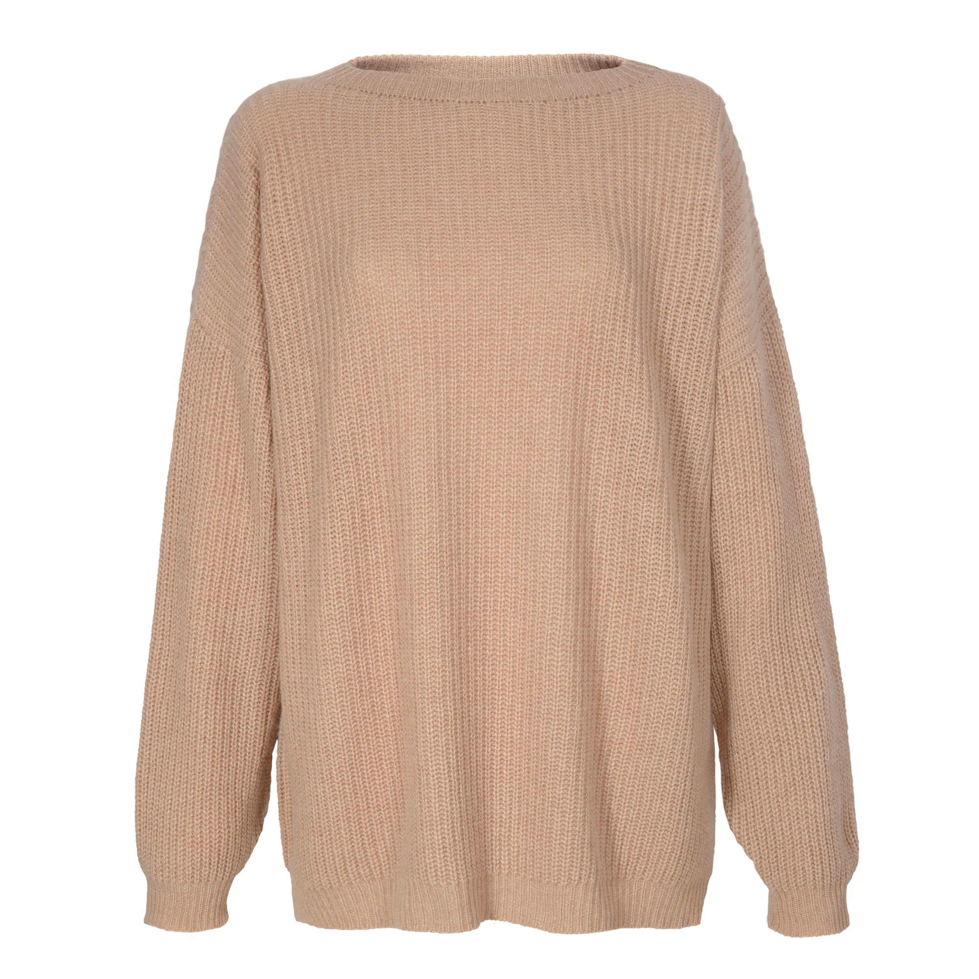 PETITE CALIN Kaschmirpullover, Damenpullover, Cashmere sweater, beige, Jumper, Camel, Women clothing, Handmade, Zero waste, Fair trade, Organic, Handcrafted, Handmade, Made in Europe, Made in Germany, Female Empowerment, Shop now - the wearness online-shop - ETHICAL & SUSTAINABLE LUXURY FASHION 