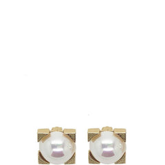 MALAIKARAISS Vergoldete quadratische Ohrclips mit Perlen für Damen | Perlen-Ohrringe, handgefertigt in Deutschland, Fair-Fashion, made in Germany, Schmuck - the Wearness Online-Shop