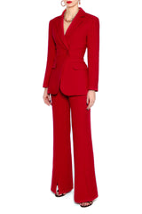 AGGI Taillierter Blazer in Rot, Business Style, Blazer, Women clothing, made in Europe, Eco-friendly, fair, fair trade - shop now - the wearness online-shop - Sustainable and Ethical Luxury Fashion 