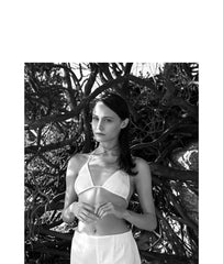 CASA NATA Bikini, Triangle bikini, weiß, Baumwolle, fair, nachhaltig, umweltfreundlich