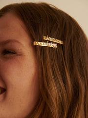 MALAIKARAISS vergoldete Haarspangen mit Statements für Damen | Hairclips, Fair-Fashion, handgefertigt in Deutschland - the wearness Online-Shop